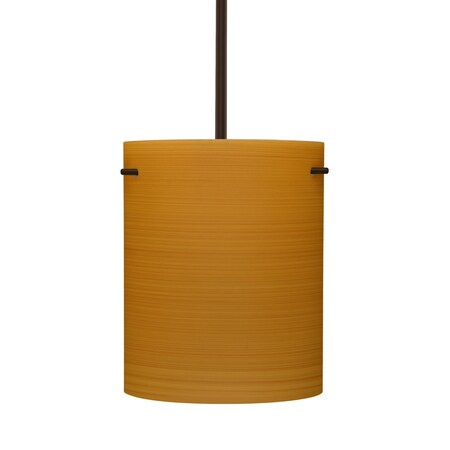 Besa Lighting Tamburo 8 Stem Pendant, Oak, Bronze Finish, 1x100W Incandescent 1TT-4006OK-BR